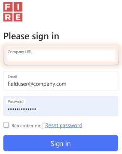 FIRE Spark Login Page FIRE Spark Login Page